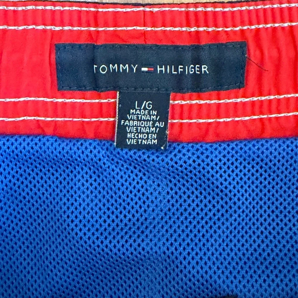 Tommy Hilfiger Blue Swim Trunk Shorts Men's Size Large